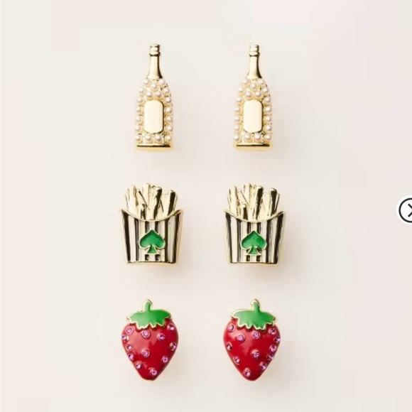 kate spade ny x target Jewelry - Kate Spade NY x Target limited edition collaboration 3 pairs novelty earrings